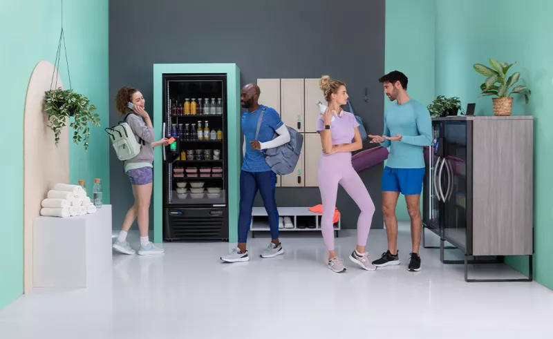 PicoCooler and Stockwell units in a gym locker room