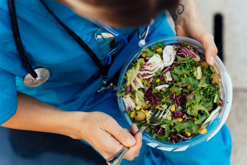 Nurse with Salad