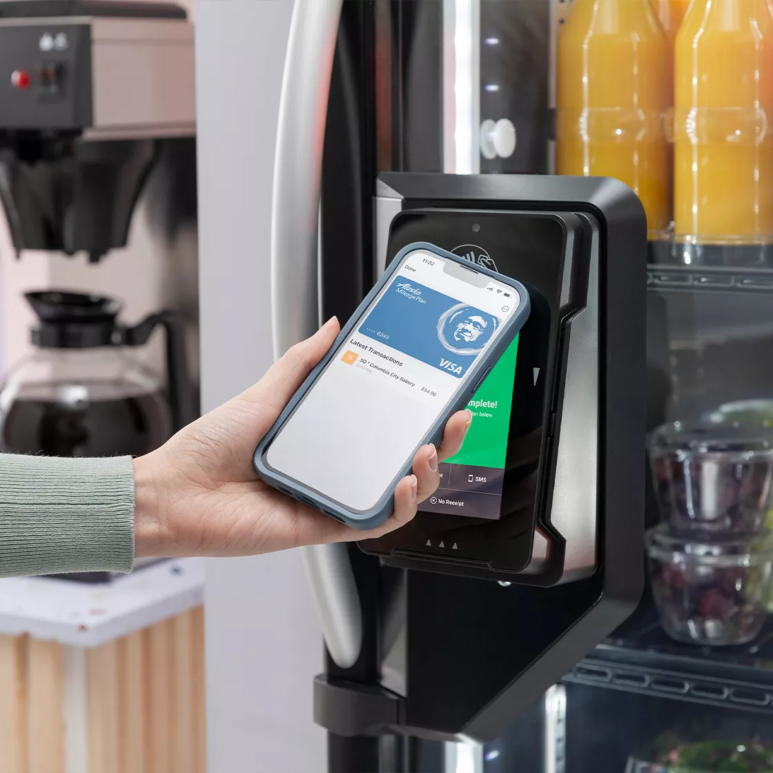 Vending machine payment with mobile 