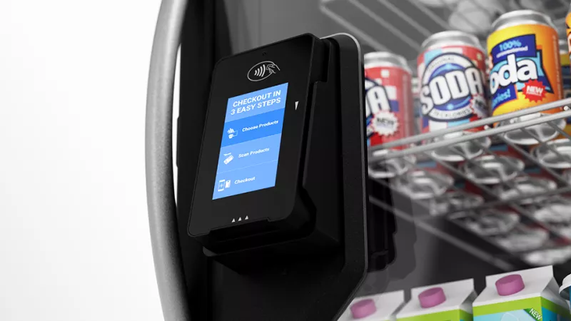 Payment terminal on vending machine
